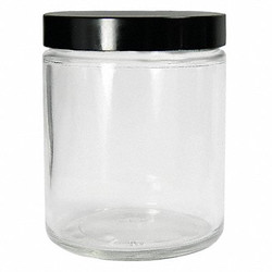 Qorpak Jar,120 mL,68 mm H,Clear,PK24 GLC-01628