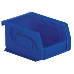 Lewisbins Hang and Stack Bin,Blue,PP,3 in PB54-3 DARK BLUE