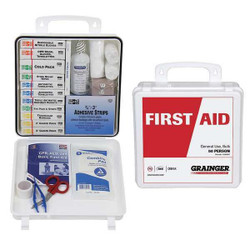 Manufacturer Varies First Aid Kit w/House,184pcs,3x10",WHT 54512