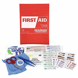 Sim Supply First Aid Kit w/House,39pcs,1/2x6",Red  54562