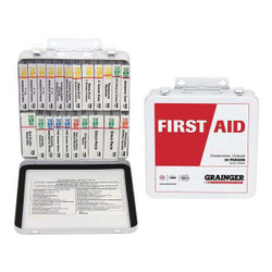 Manufacturer Varies First Aid Kit w/House,163pcs,3x10",WHT 54580
