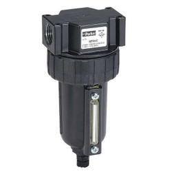 Parker Filter,1/2" NPT,130 cfm,5 micron 07F34BC