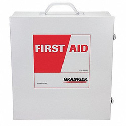 Sim Supply Empty First Aid Cabinet,Wall Mount,Metal  54534