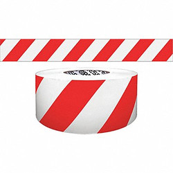 Sim Supply Barricade Tape,Red/White, 200 ft L, 3 in  B324W18-200