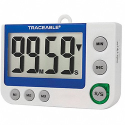 Traceable Digital Timer, CountDown,CountUp, 100min 5013