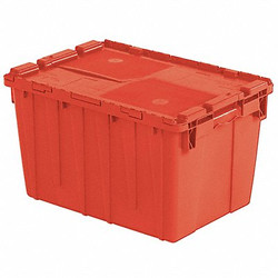 Orbis Attached Lid Container,Red,Solid,HDPE FP182 Red