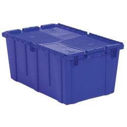 Orbis Attached Lid Container,Blue,Solid,HDPE FP243 Blue