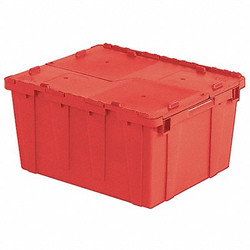 Orbis Attached Lid Container,Red,Solid,HDPE FP261 Red