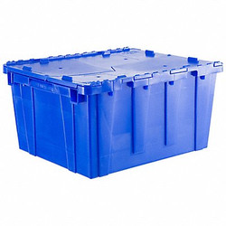 Orbis Attached Lid Container,Blue,Solid,HDPE FP261 Blue