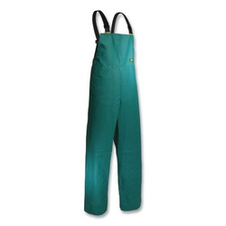 Chemtex Bib Overalls, PVC, Green, X-Large