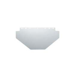 F20 Polycarbonate Face Shield, Unbound, Clear, 10 in x 20 in
