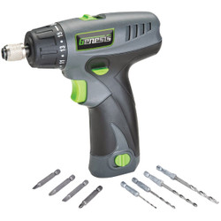 Genesis 8-Volt Lithium-Ion 1/4 In. Hex 2-Speed Cordless Screwdriver Kit GLSD08B