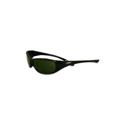 V40 Hellraiser Safety Glasses, IRUV Shade 5.0 Polycarbonate Lens, Uncoated, Black, Nylon