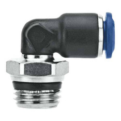 Aignep Usa Elbow Connector,41/64" Hex,3/8" Tube  85110-06-04