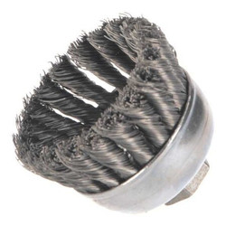 Weiler Single Row Cup Brush,Threaded Arbor 90853