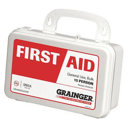 Sim Supply First Aid Kit w/House,59pcs,3x5",WHT  59307