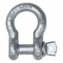 Kinedyne Anchor Shackle,6,500 lb,Carbon Steel  101-12625GRA