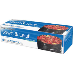 Smart Shopper 39 Gal. Black Lawn & Leaf Bag (10-Count) C04822S0