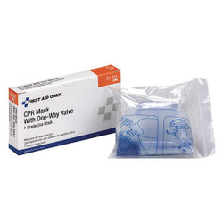 First Aid Only CPR Mask,Adult,Clear,1 Pieces 21-011