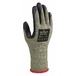 Showa Coated Gloves,Black/Yellow,M,PR 257