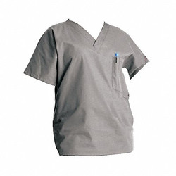 Scrub Zone Scrub Shirt,L,Gray,Womens 70221