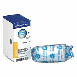 First Aid Only Gauze Roll Bandage,White,4 1/8yd L,2"W FAE-5002