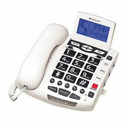 Clearsounds Telephone,Corded,White  CSC600W