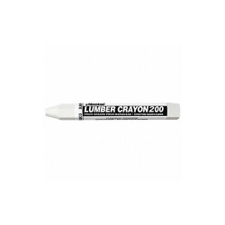 Markal Lumber Crayon, White, 1/2" Size,PK12 80350