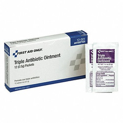 First Aid Only Topical Antibiotic,0.5g,Packet,PK12 12-001