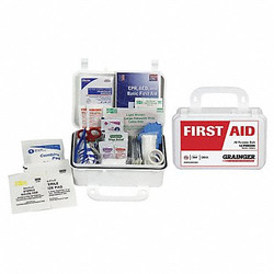 Sim Supply First Aid Kit w/House,75pcs,3 5/8x5 7/8"  54564