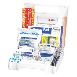 American Red Cross First Aid Kit w/House,138pcs,2.5x8",WHT 711340