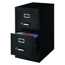 Hirsh Vertical File Cabinet,Black,28-3/8 in. H 17890