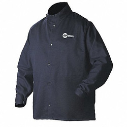 Miller Electric Welding Jacket,Navy,Cotton/Nylon,M 244750