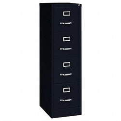 Hirsh Vertical File Cabinet,Black,52" H 17892