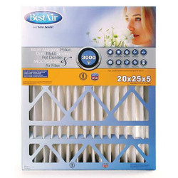 Bestair Pro Furn Air Clnr Filter,MERV13,16x25x5",PK2 AB-51625-13-2