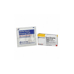 First Aid Only Gauze Pad,White,3"L,3"W,PK8 AN206