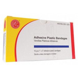 Manufacturer Varies Strip Bandages,3"x1",Plastic,PK16 9999-0103