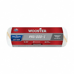 Wooster Paint Roller Cover,9"L,1/2"Nap,Woven RR643-9