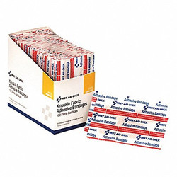 First Aid Only Knuckle Bandages,3"x1.5",Fabric,PK100 H125
