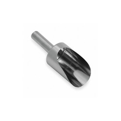 Sani-Lav Scoop,9 1/8 in L,Silver 4002