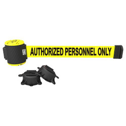 Banner Stakes Belt Barrier,Authorized Personnel Only PL4109
