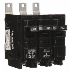 Siemens Circuit Breaker,60A,Bolt On,240V,3P B360