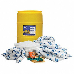 Brady Spc Absorbents Spill Kit, Oil-Based Liquids, Yellow SKO-55