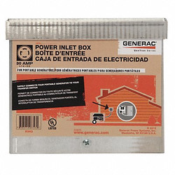 Generac Power Inlet Box,30 Amp AC 6343