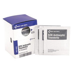 First Aid Only Topical Antiseptic,Wipes,PK10 FAE-4002