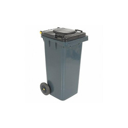 Vestil Trash Can,32 gal.,Gray,Polyethylene TH-32-GY