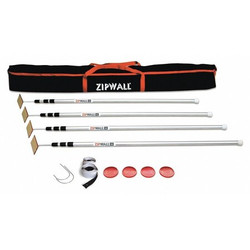 Zipwall Dust Barrier System, (4)  12 ft. Poles SLP4