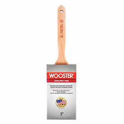 Wooster Brush,3",Flat Sash,PET/Nylon,3 3/16"L 4175-3
