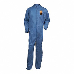 Kleenguard Collared Coveralls,L,Blue,SMMMS,PK24 58503
