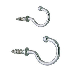 Sugatsune Cup Hook, Silver, Stainless Steel, PK5 4CRX6
